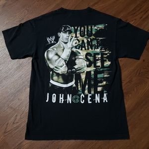 Vintage John Cena You Can't See Me M Double Sided